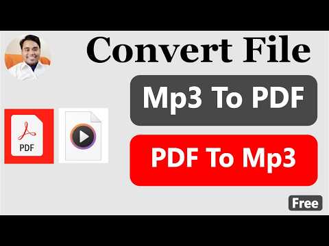 MP3 Fil To PDF File Convert | Convert PDF File To MP3 File Online Free Tool