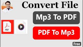 MP3 Fil To PDF File Convert | Convert PDF File To MP3 File Online Free Tool