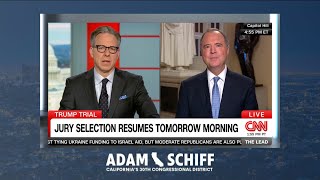 Rep. Schiff Breaks Down House Dysfunction, Trump Jury Selection with Jake Tapper