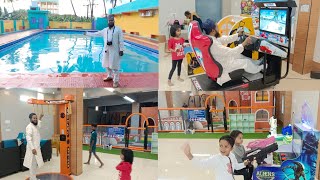 Blue star swimming pool and fun game ambur #shorts screenshot 2