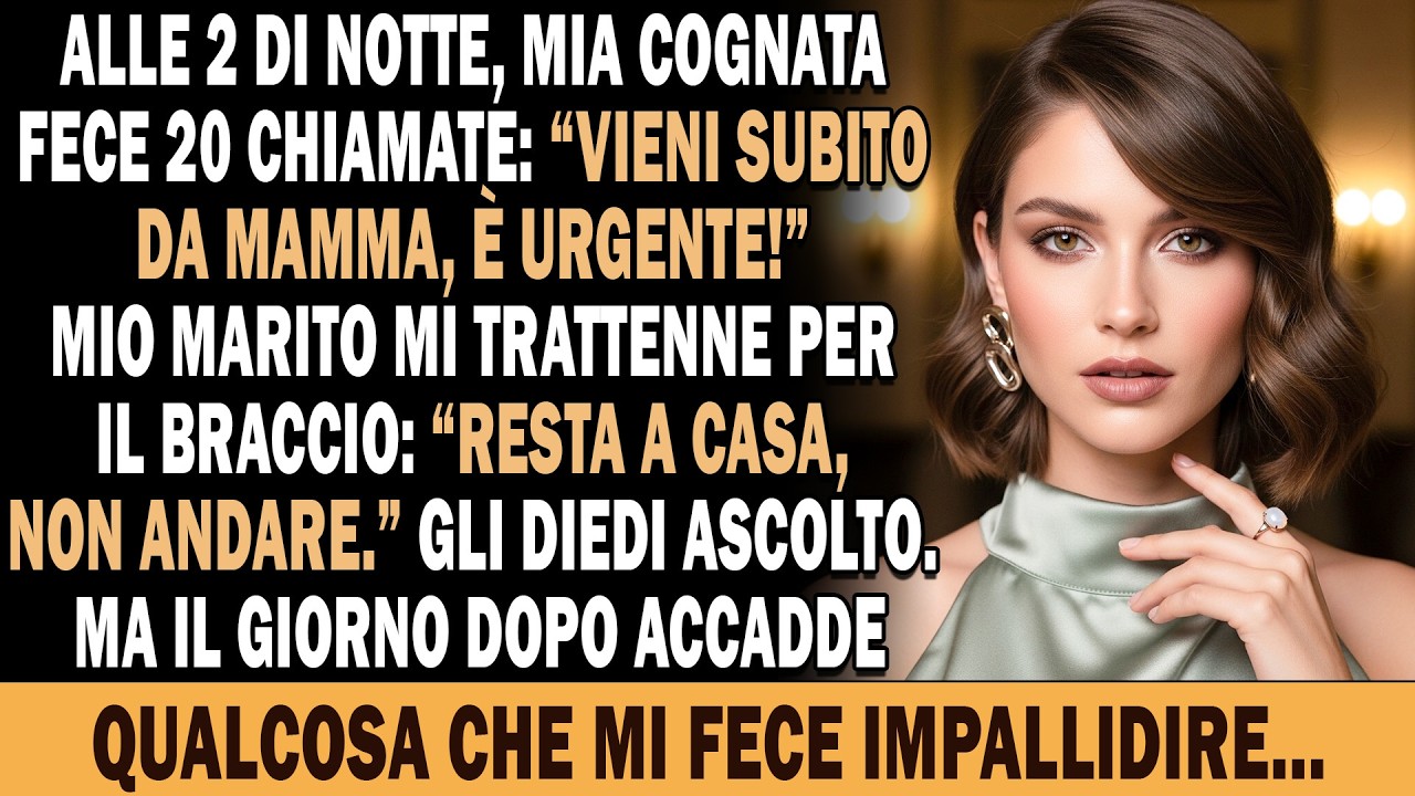 Erano le 2:00 del mattino quando mio cognato mi chiamò ventuno volte, terrorizzato. Mia suocera mi scrisse: “Una brava nuora si prende cura della famiglia del marito. Non costringermi a venire a...