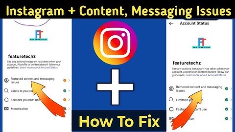 Fix removed content and messaging issue on Instagram | instagram removed content problem 