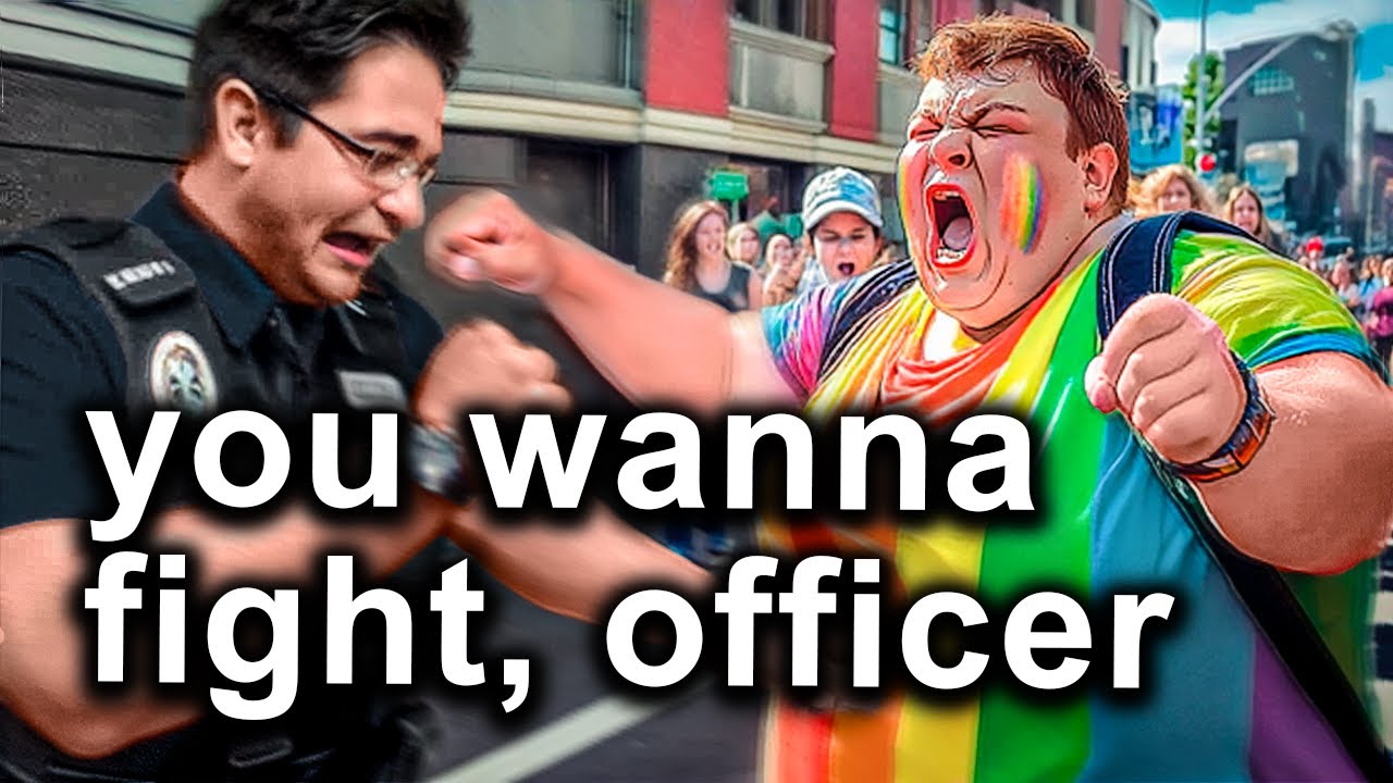 When Delusional Woke People Try To Fight Cops