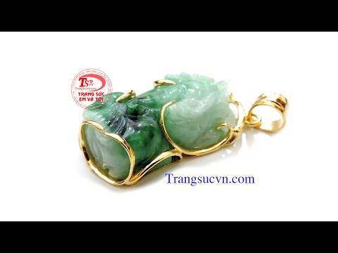 Video Mặt dây chuyền nam, Mặt tỳ hưu bọc vàng, tỳ hưu ngọc... - youtube