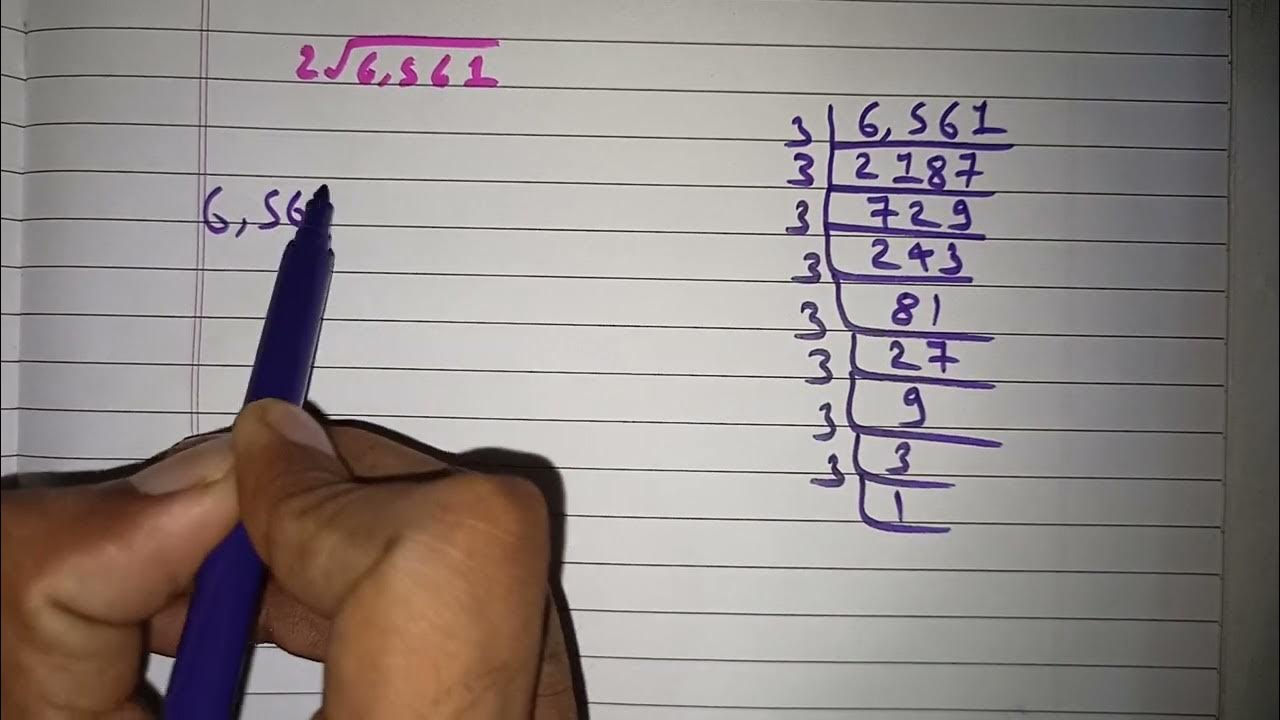 Square Root Of 6561 With The Help Of Prime Factorisation Method 2 6561 square-root-of-6561-with-the-help-of-prime-factorisation-method-2-6561