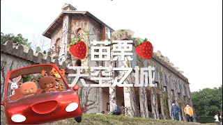 【熊家遊記】苗栗採草莓，天空之城仿歐風古堡