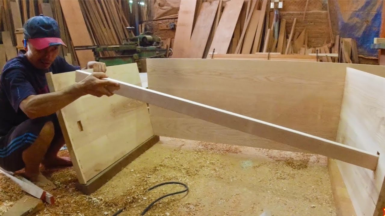 Making Create Wooden Desk Table  DIY Wood