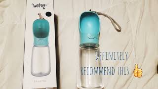 Review of WePet Portable Dog Water Bottle