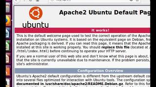 9  Setup a new home page for Apache web server