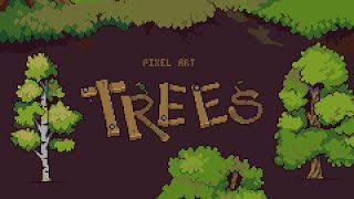 How to Draw Pixel Art Trees! (My method)