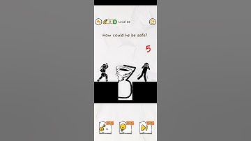 How could he be safe?😲😁 #draw 2 save 2 level 22 #shorts #youtubeshorts #shortvideo #gaming  #games