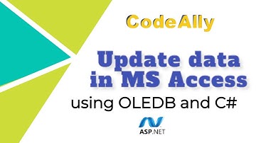 Update data in MS access database using OLEDB | C# | ASP.net