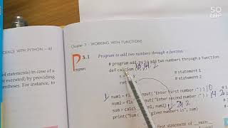 Flow of Execution in a Function Call