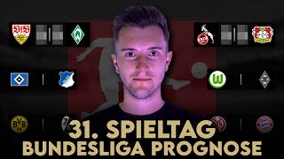 Bundesliga Prognose | 31. Spieltag Tipps & Vorschau | 2025/26