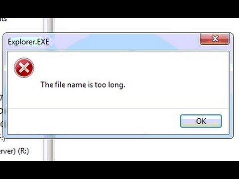 excel wont open filename too long