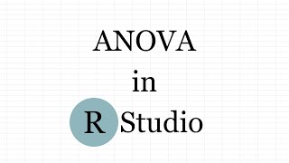 How to apply ANOVA in R Studio | Hindi