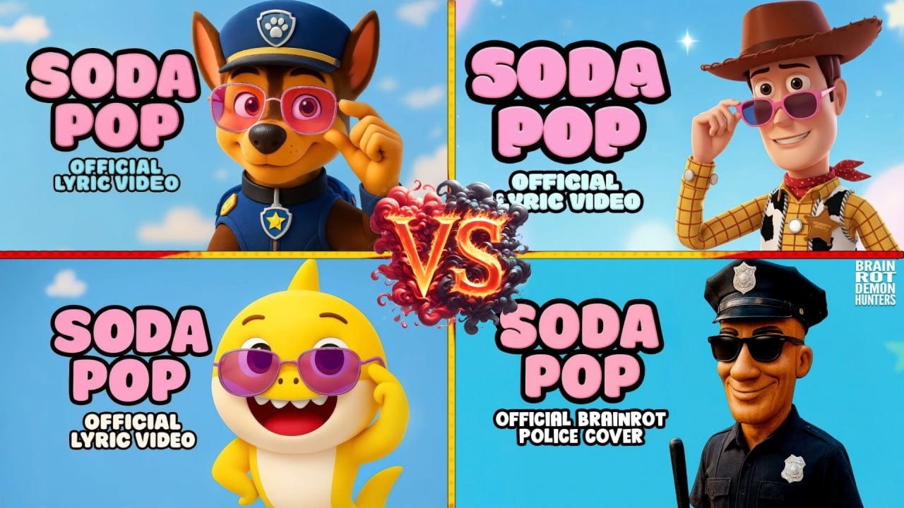paw patrol 🆚baby shark 🆚tung tung police🆚 toy story    SODA POP MEGA BATTLE 🎵 Who Is Best #3