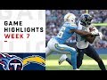 Titans vs. Chargers Week 7 Highlights | NFL 2018 in London