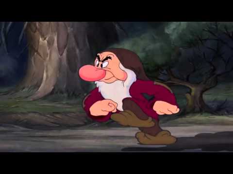Snow White and the Seven Dwarfs  Snow White kisses Grumpy HD