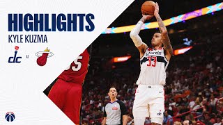 Highlights: Kyle Kuzma puts up 32 in Wizards' victory at Heat | 03\/10\/24