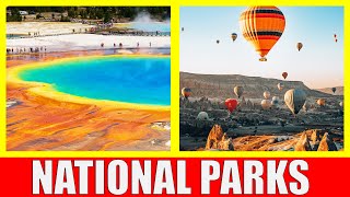 NATIONAL PARKS of the WORLD | Learn World&#39;s Best National Parks and the Animals that Live There
