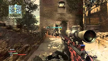 MW3 face off 3v3 sniping quad kill