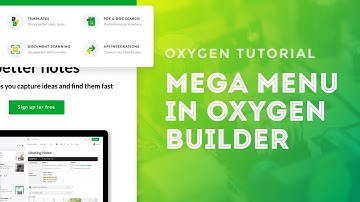 Create a Mega Menu in Oxygen Builder