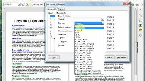 W1-7-03. Numeración de capítulos en LibreOffice Writer