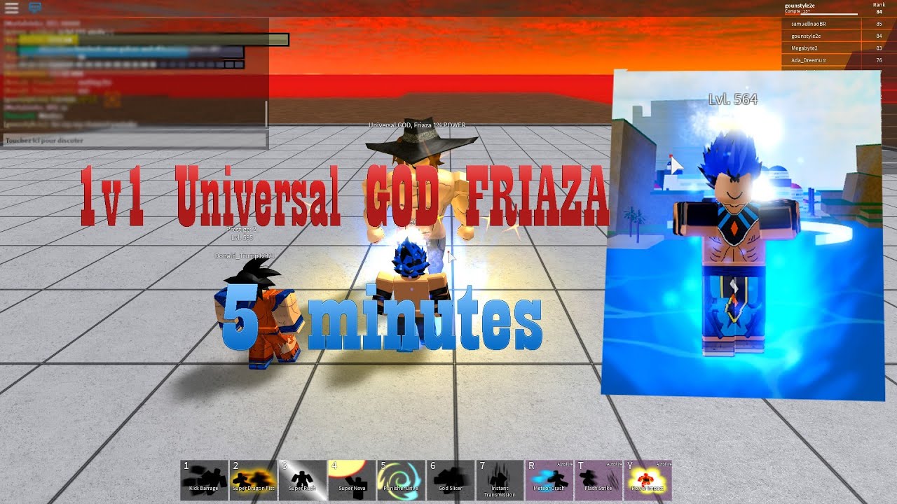 1v1 Friaza 1 5 Minutes Roblox Db Final Stand Youtube - for friaza roblox