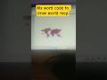 ms word code to draw world map 🗺️ #map #shorts #computer #computertricks #viral