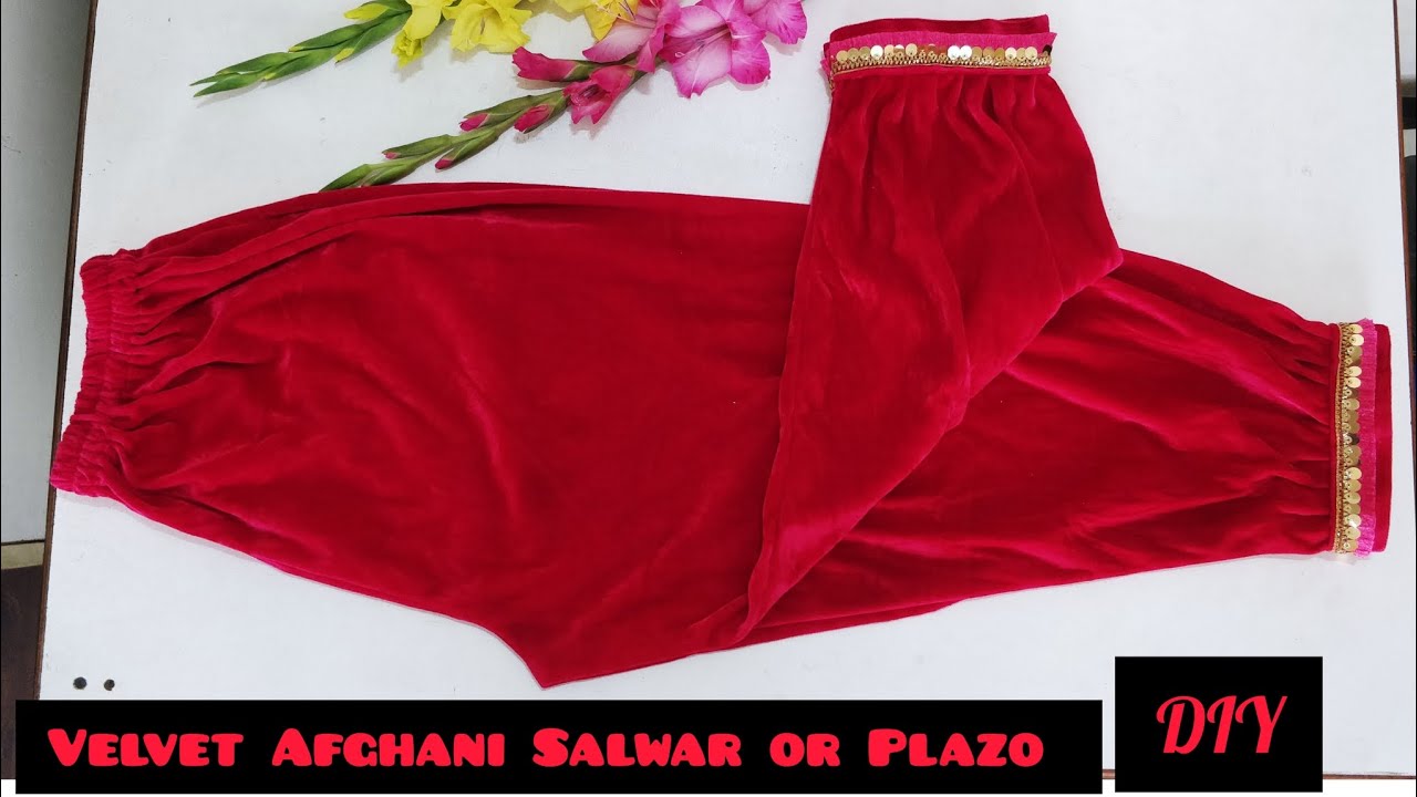 Velvet Afghani Salwar Cutting & Stitching 
