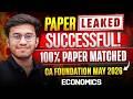 Economics Paper Review CA Foundation May 2026 Economics Paper reaction Aditya Shivhare