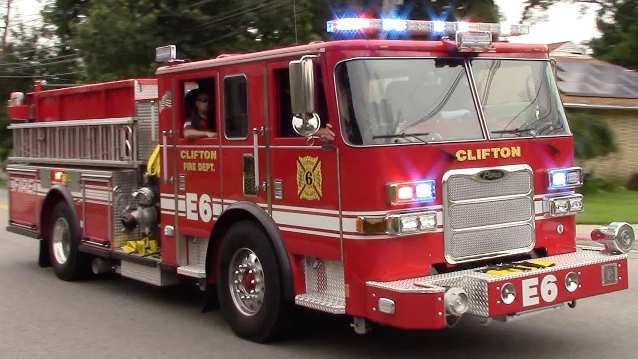 Clifton Fire Department Engine 6 Responding 81417 YouTube