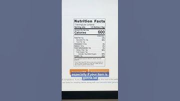 How to Make Nutrition Labels 🥜 (free online nutrition label generator)