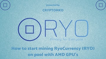 How to start mining RyoCurrency (RYO) on pool with AMD GPU