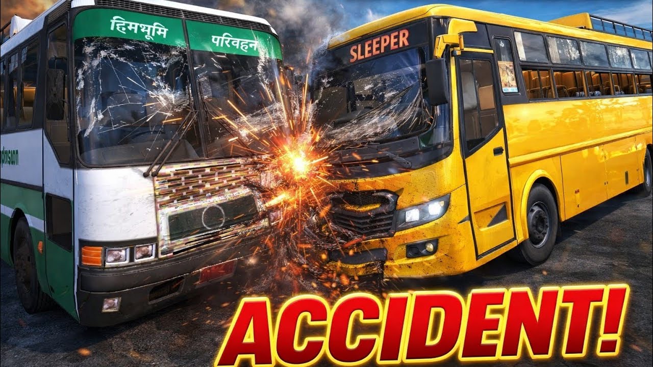 Indian Bus Simulator 😂 | First Drive & Direct Crash| S2V SQUAD 