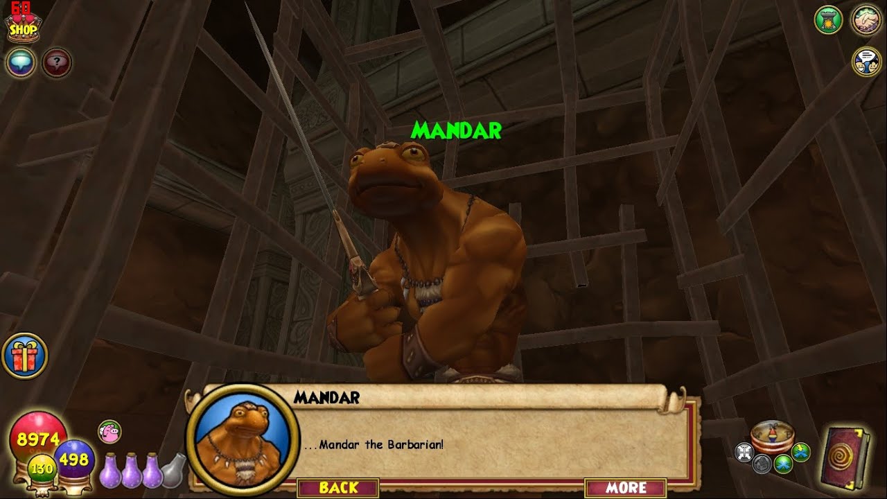 Wizard101: Death Playthrough Episode 354-Mandar the Barbarian