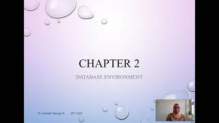 Lecture - 2 - The database environment
