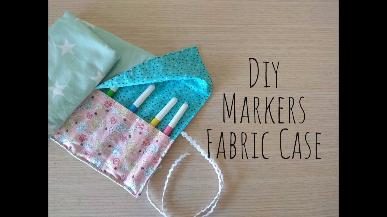 Φτιάχνω θήκη για μαρκαδόρους από ύφασμα
