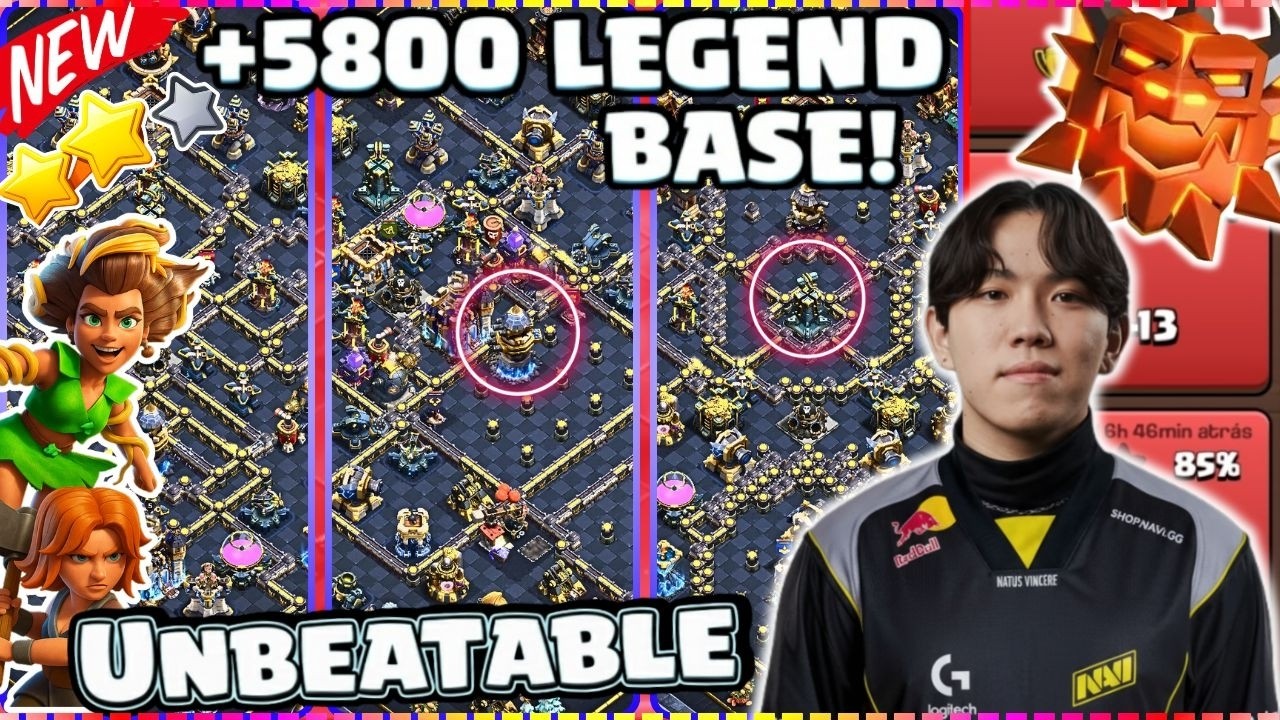 ​UNBEATABLE TH18! ⚡ Best Legend & War Base Anti-3 Stars 🏆 New Meta (Links + Replays)