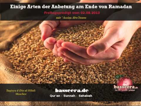 'Aasim Abu Yunus - Einige Arten der Anbetung am Ende von Ramadan