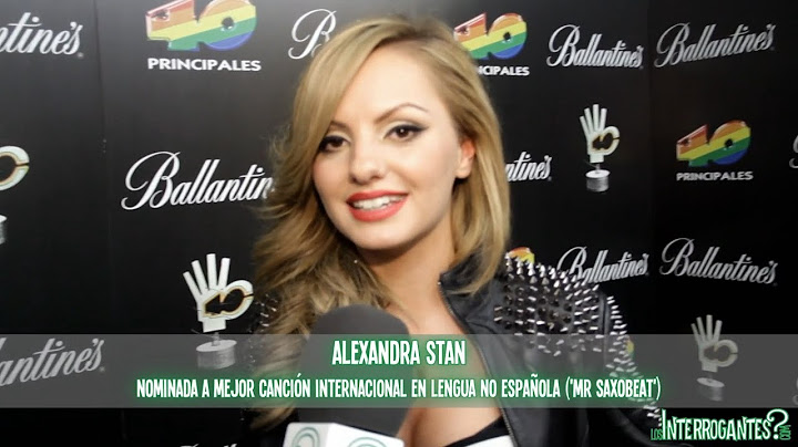 Alexandra Stan Full Interview at Los 40 Principales (eng/esp)