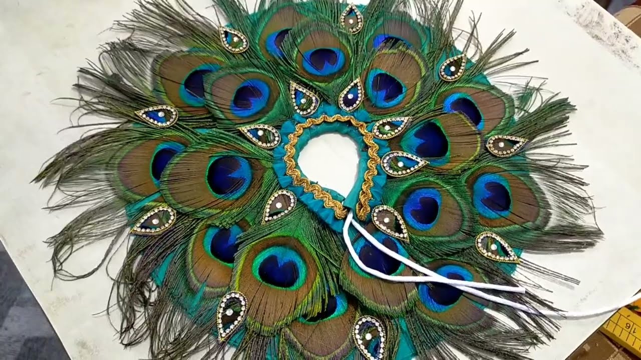 6,7 number ke ladoo Gopal ji ke liye easily banaye morpankh wali poshak