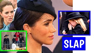 GUILTY! Rare Footage Of Meghan SLAPPING Princess Charlotte Hard On Face After Queens Funeral