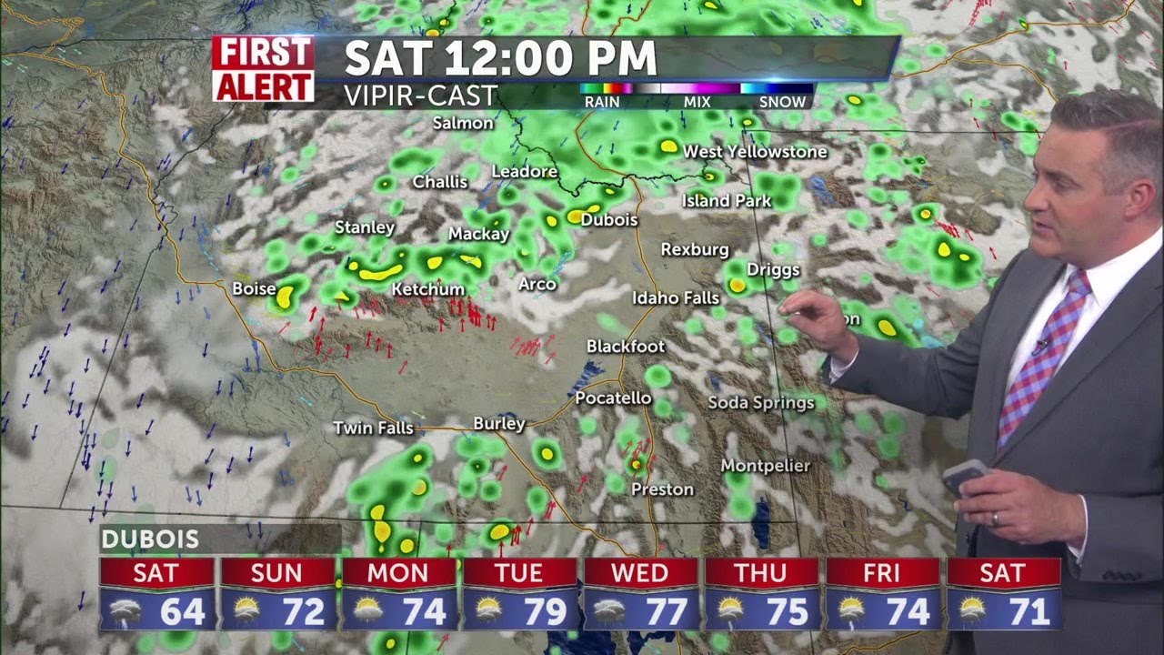 Chance of showers this weekend, partly cloudy skies and highs in the 60 ...