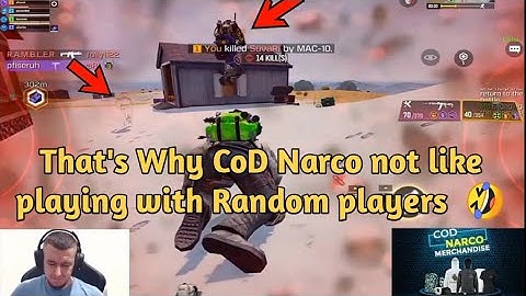 Again CoD Narco Played with the funniest Random players @ZARACOD @codnarco