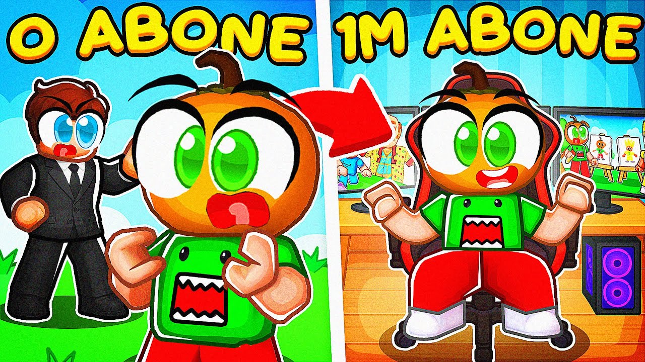 LEVEL 1 Editörken LEVEL 999 YOUTUBER Oldum! 😱 | Roblox