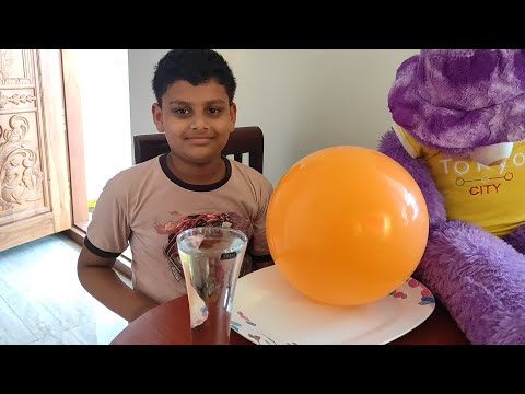 simple diy science experiment and balloon magic tricks | static electricity