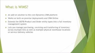 What Is WIMS for CRM?