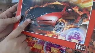 Montando quebra-cabeça de carro vermelho em chamas Pais e filhos parte 1 screenshot 4